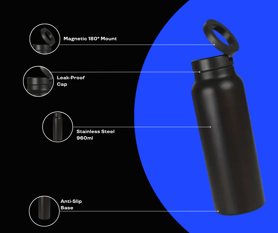MagFit™ Bottle | Ultimate Magnetic Mount Gym Bottle